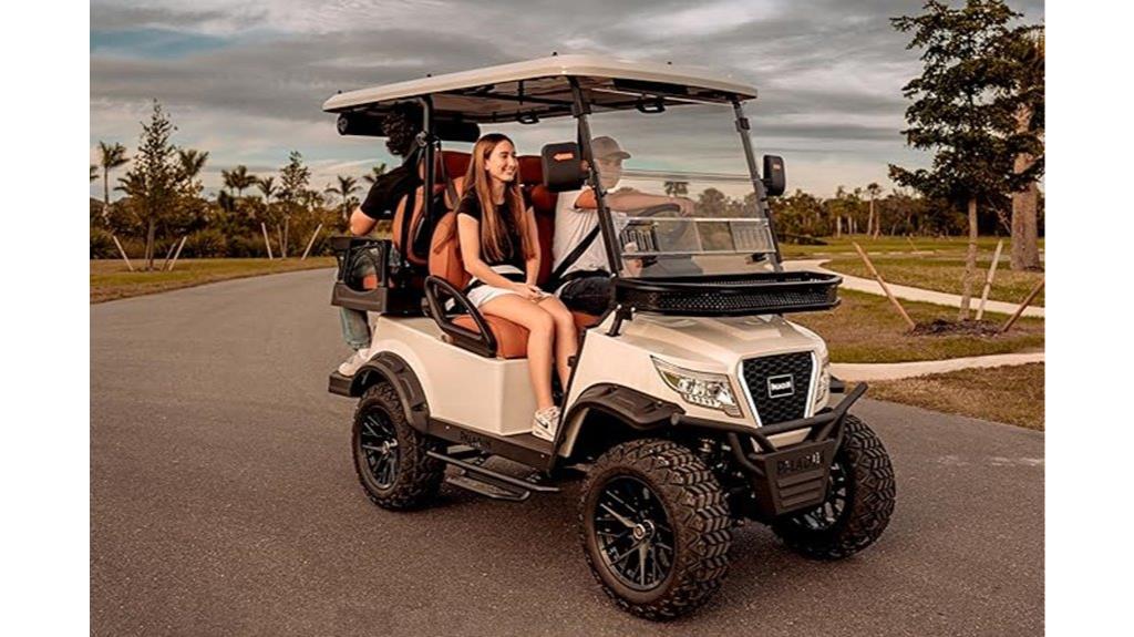 white paladin golf cart
