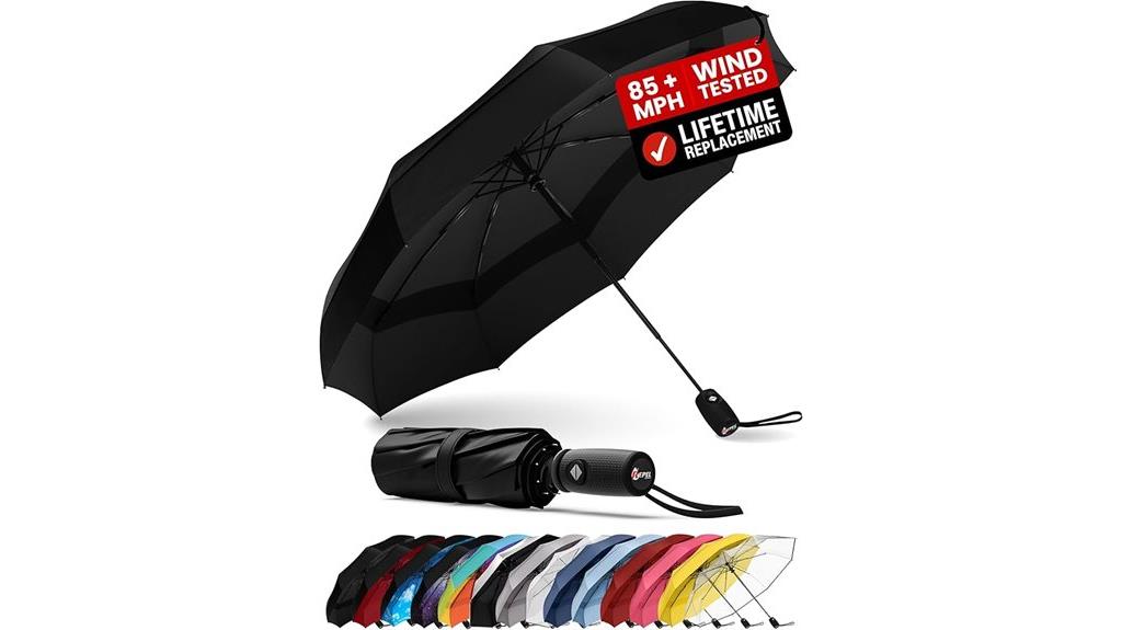 windproof compact travel umbrella