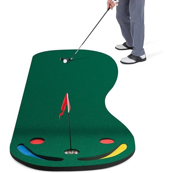GYMAX 10x3ft Indoor/Outdoor Putting Green Set