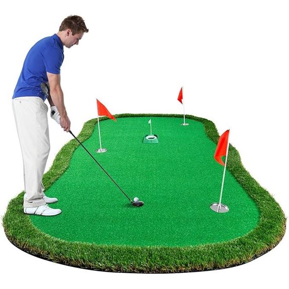 Wekin 5x10ft Golf Putting Mat with Realistic Turf
