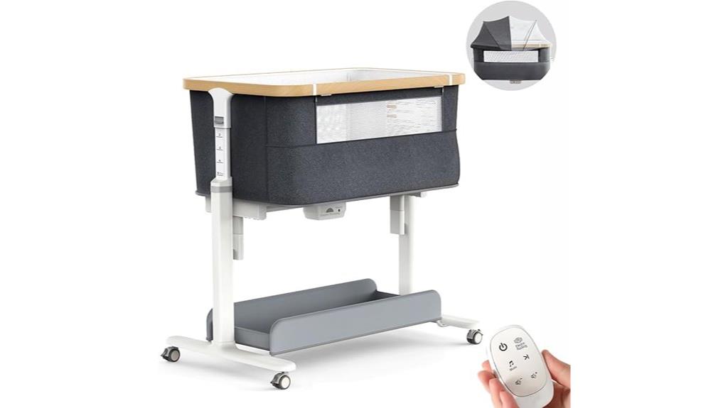 adjustable electric baby bassinet