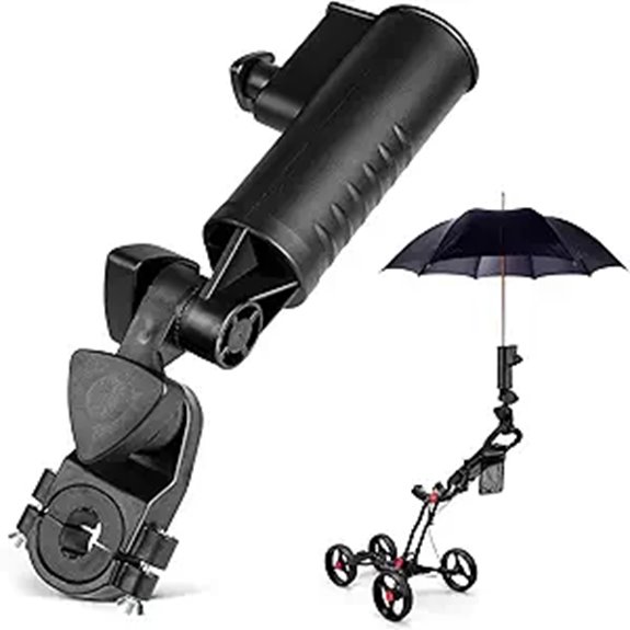 Adjustable Golf Push Cart Umbrella Holder