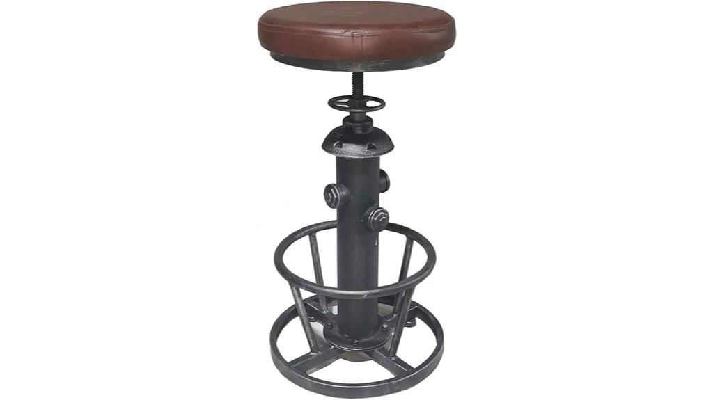 adjustable industrial bar stool