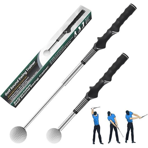 Retractable Golf Swing Trainer for Right-Handed Players
