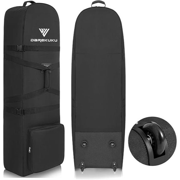 Golf Travel Bag with Adjustable Support and Detachable Straps