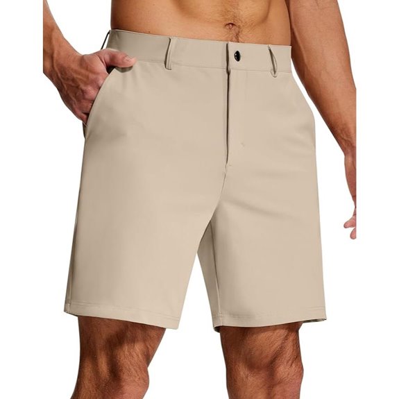 Men's 7-Inch Golf Shorts with Pockets Quick Dry