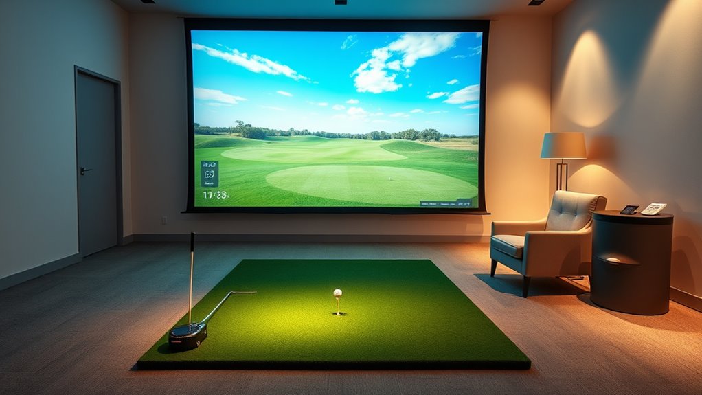 affordable realistic golf simulation