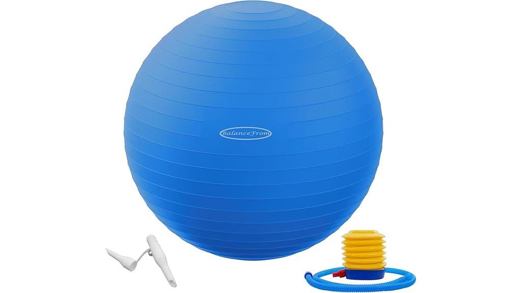 anti burst yoga ball with pump