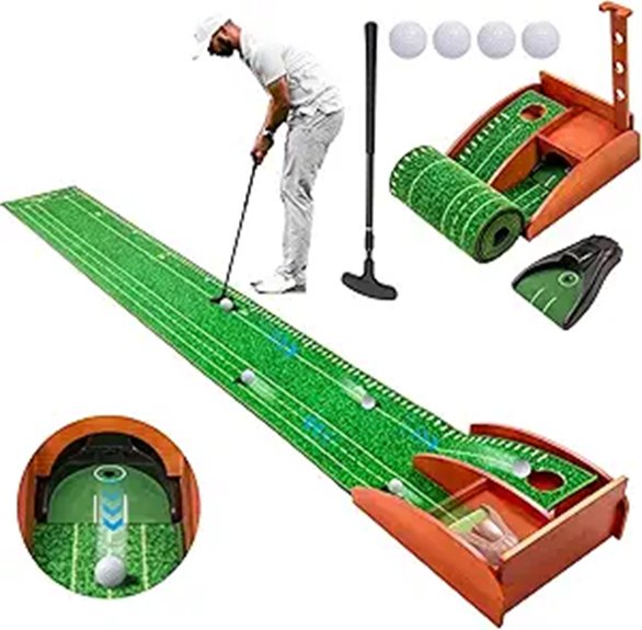 automatic ball return mat