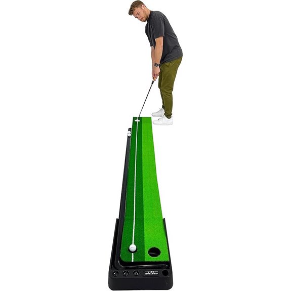 Fitvids Automatic Golf Putting Mat with Ball Return