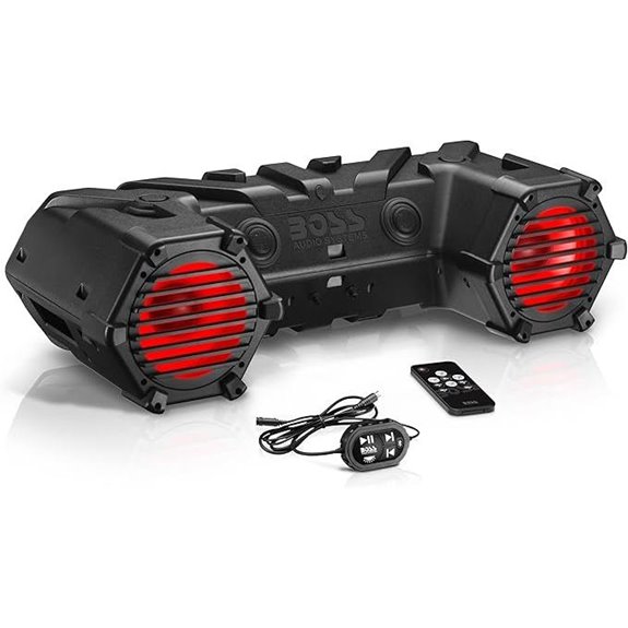 Boss ATV Sound System with Bluetooth & LED Light