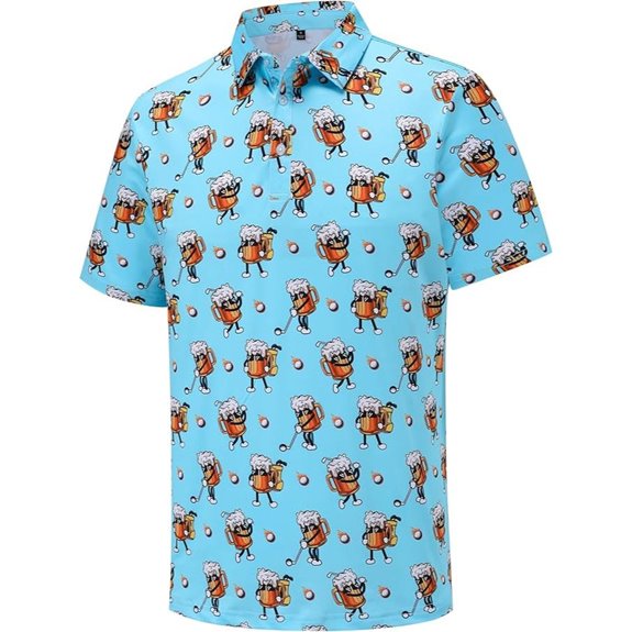 breathable men s golf shirts