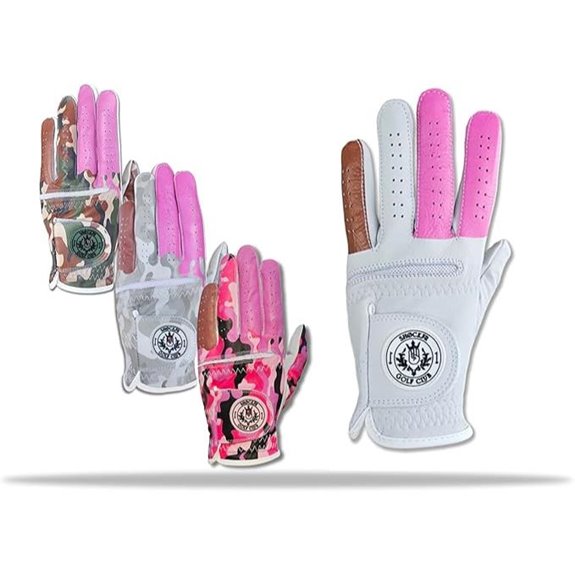 camo leather golf gloves