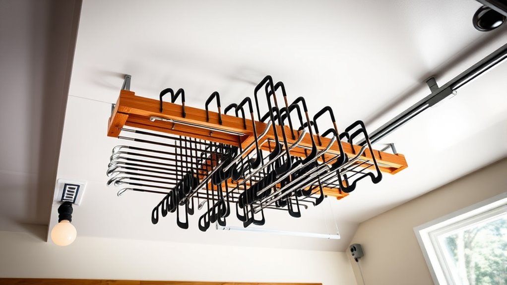 ceiling golf club storage