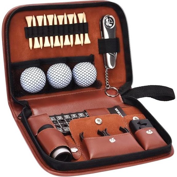Golf Accessories Set with Case Balls Rangefinder Tees