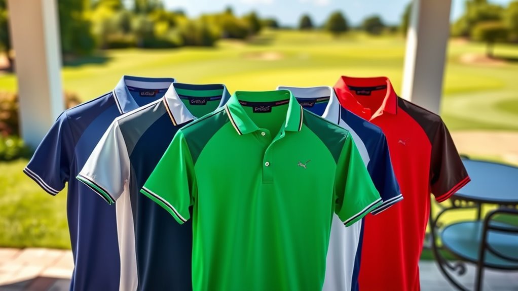 cooling golf polo options