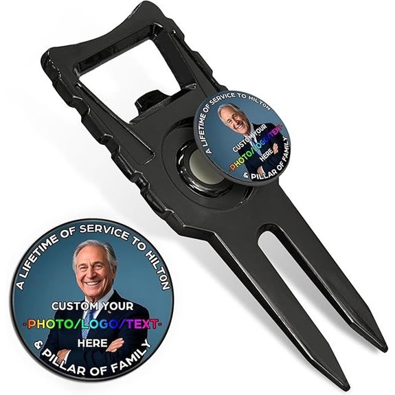 Personalized 6-in-1 Golf Divot Repair Tool