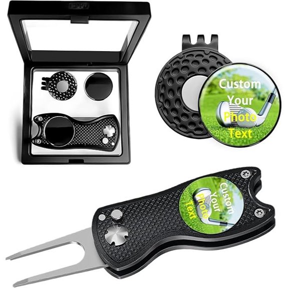 Personalized Golf Ball Markers & Divot Repair Set