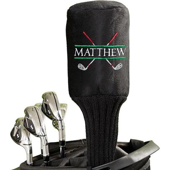 Personalized Crossed Clubs Golf Club Cover
