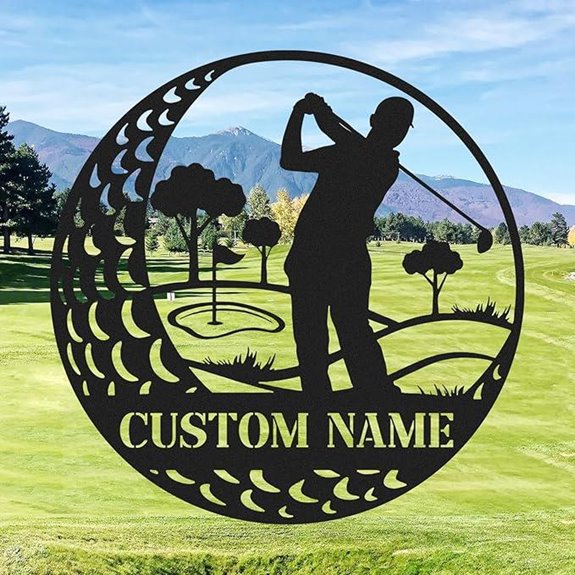 Personalized Golf Wall Decor for Man Cave or Garage