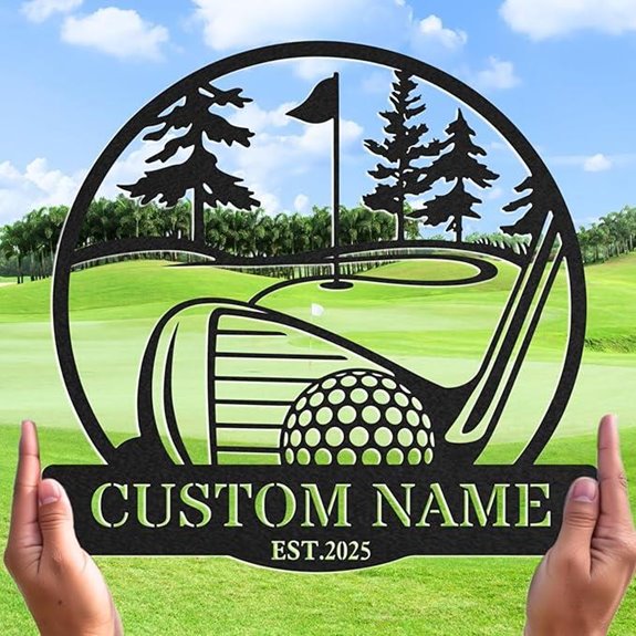 Personalized Golf Wall Art for Man Cave or Bar