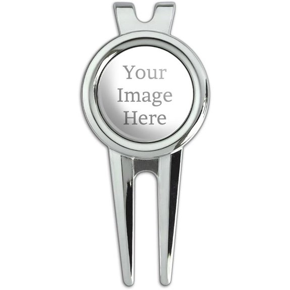 Personalized Golf Divot Repair Tool with Custom Image