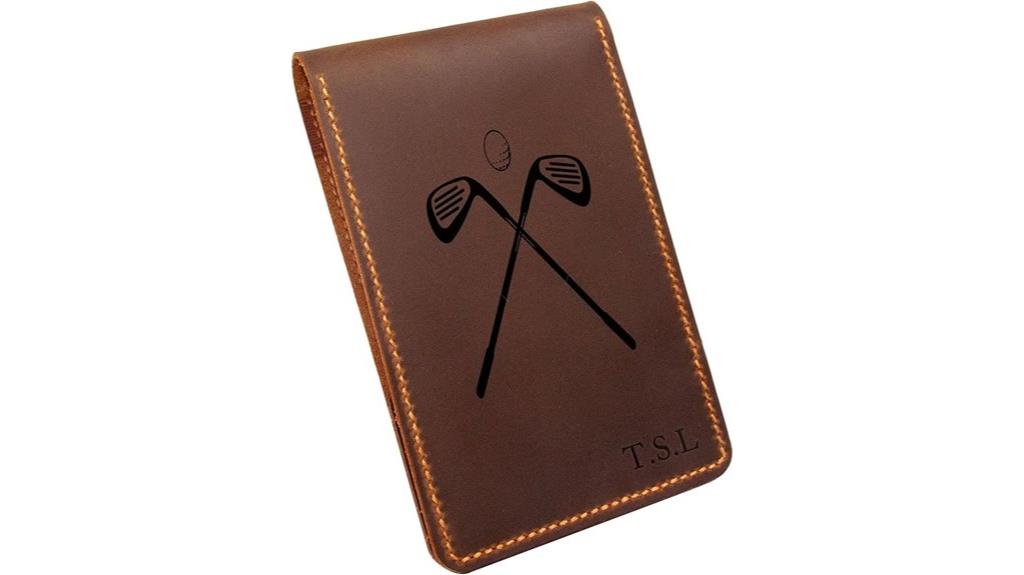 custom leather golf organizer
