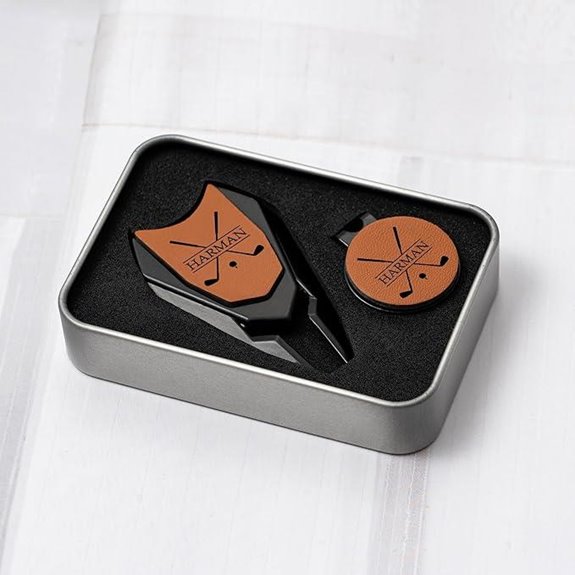 Personalized Leather Golf Divot Repair Set for Men
