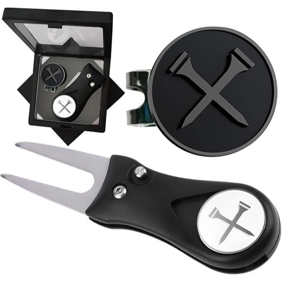 Personalized Enamel Golf Ball Markers with Magnetic Hat Clips