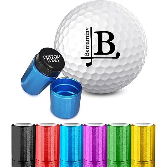 Personalized Golf Ball Stamp with Monogram Logo