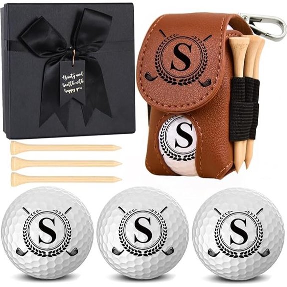 Personalized Golf Gift Set with Balls Bag & Tees