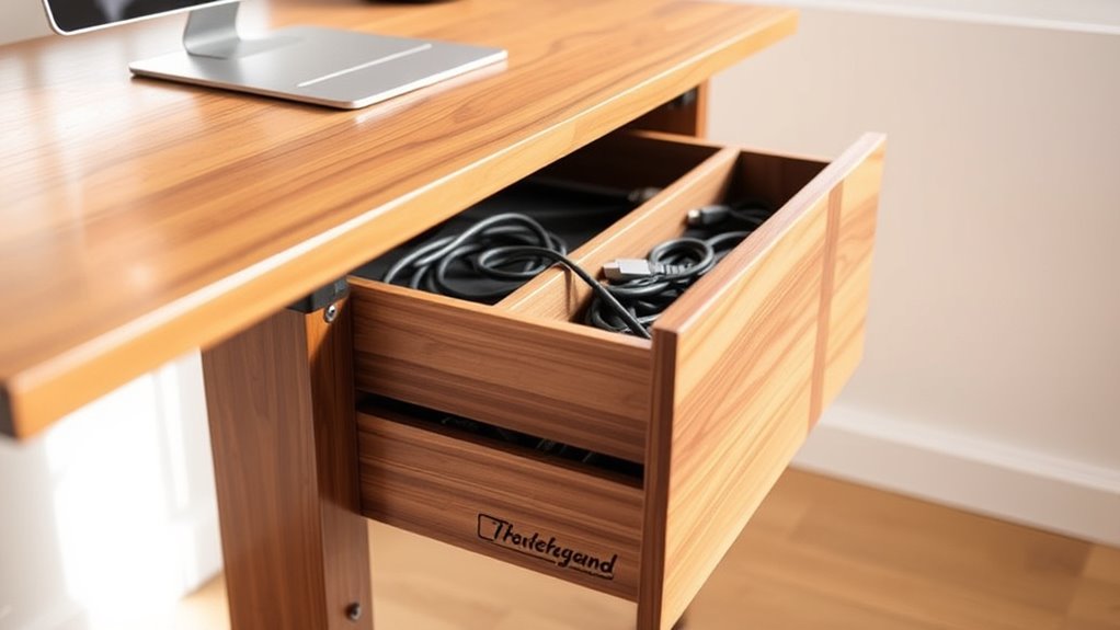 desk features for comfort