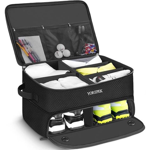 YOREPEK 2-Layer Golf Trunk Organizer with Ventilation