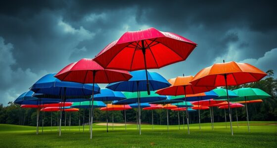 durable double canopy golf umbrellas