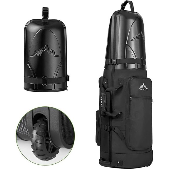 Heavy Duty Oxford Golf Travel Bag with Wheels