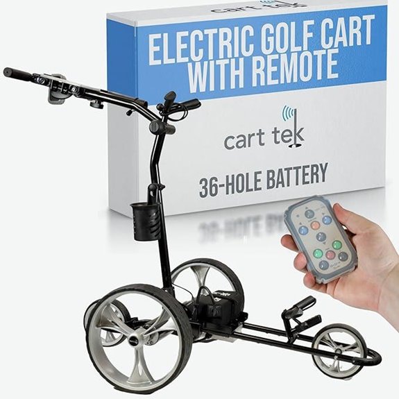 Cart-Tek Electric Golf Push Cart with Remote Control