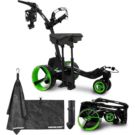 MGI Zip X5 Electric Golf Push Cart with Seat