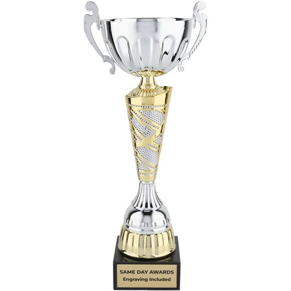 european silver gold trophy