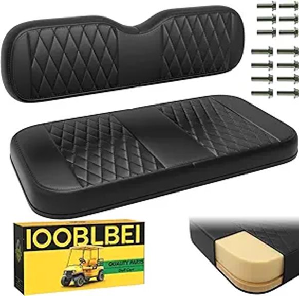 EZGO Diamond Front Seat Cushion & Backrest Set