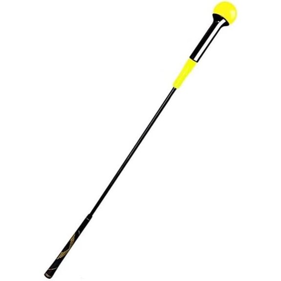 Golf Swing Trainer with Fiberglass Stick
