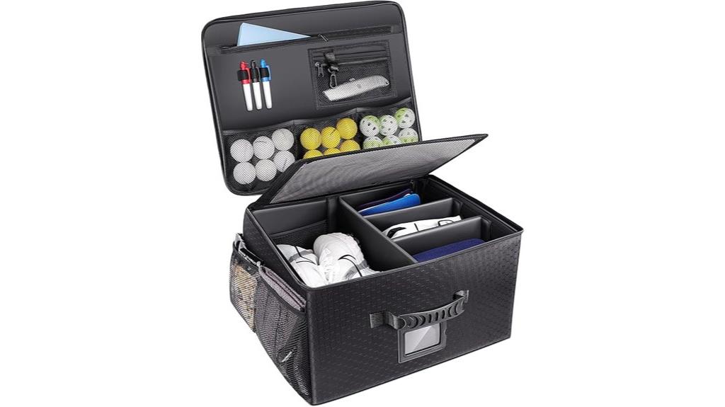 foldable golf trunk organizer