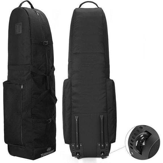 Foldable Padded Golf Travel Bag with Wheels