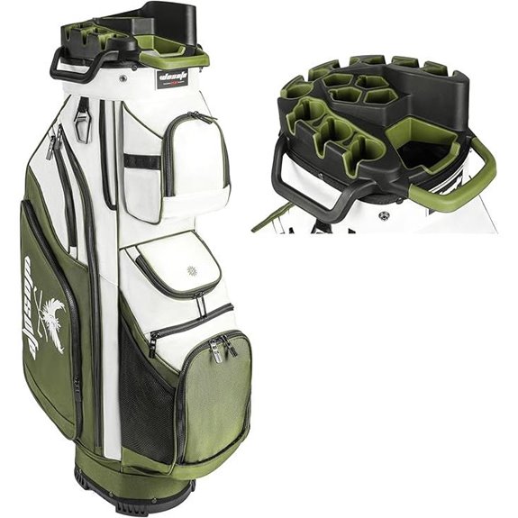 14 Way Divider Golf Cart Bag with 13 Pockets