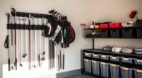 garage golf club storage