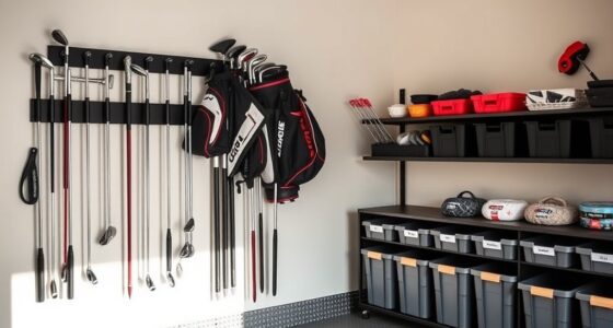 garage golf club storage