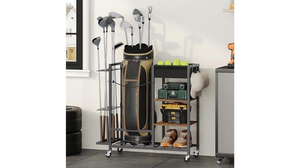 garage golf equipment storage