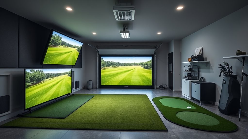 garage golf simulator considerations