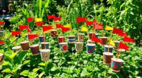 garden flag and cup sets