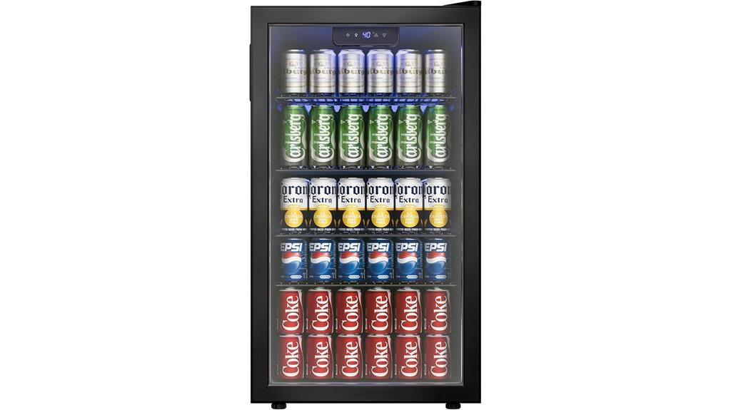 glass door beverage cooler