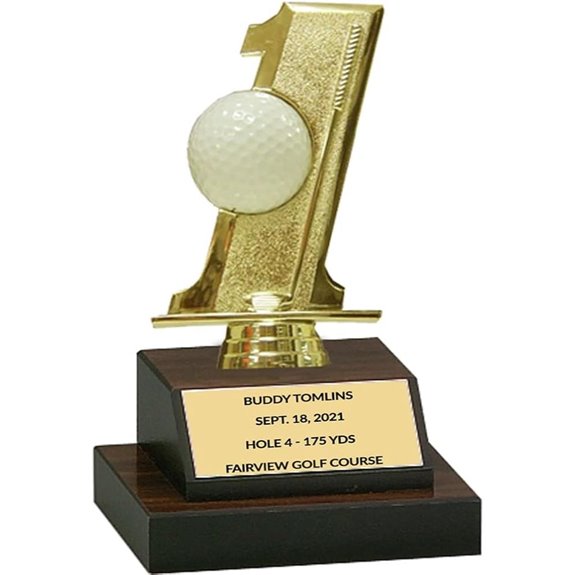 golden golf hole trophy